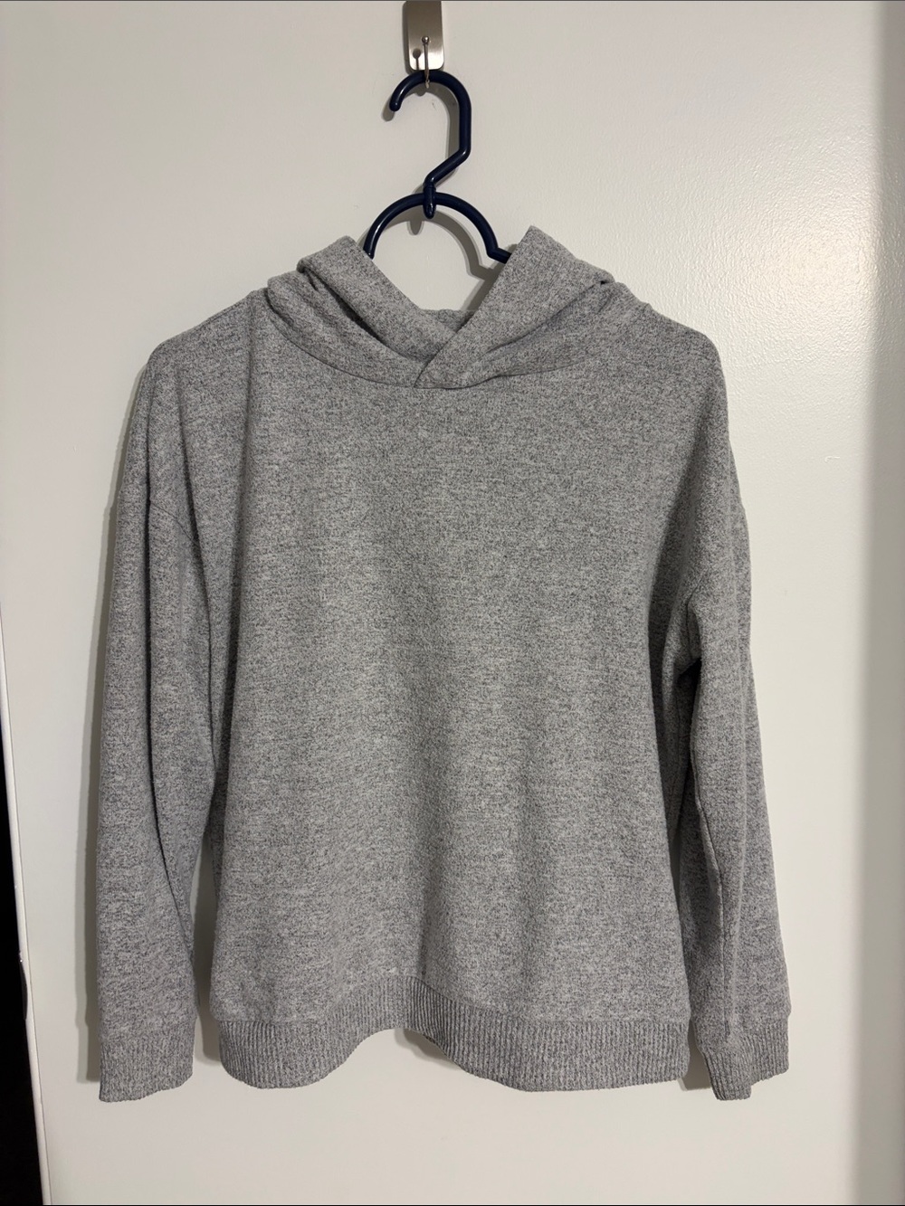 Magaschoni Light Gray Cowl Hoodie Sweater